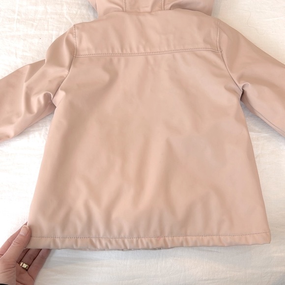 Zara BabyGirl rubberized raincoat with faux fur lining - Picture 8 of 8